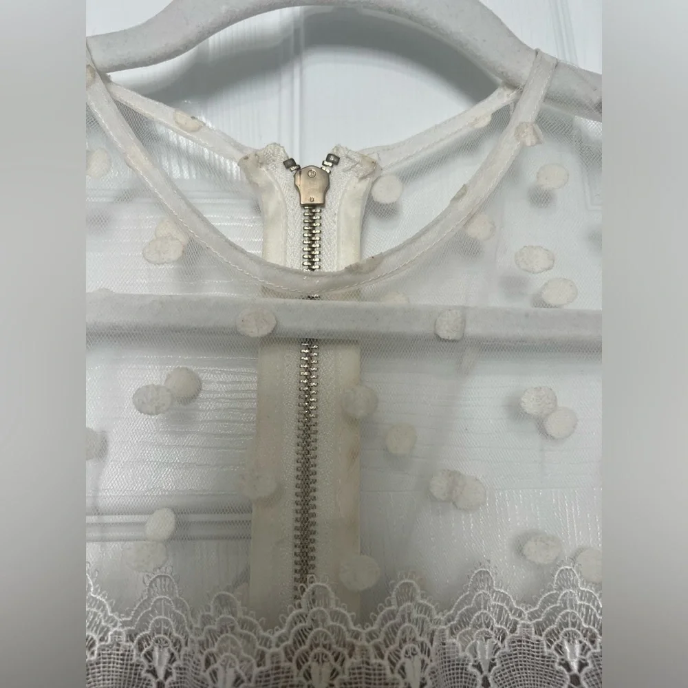 Bronx and Banco Majiorca Dot Lace Cocktail Dress